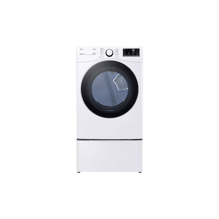Lg 7.4 cu. ft. Ultra Large Capacity Smart Wi-Fi Enabled Front Load Electric Clothes Dryer DLE3600W